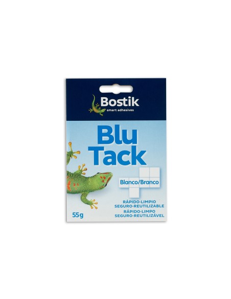 Sujetacosa masilla bostik blu tack blanco cuarteado