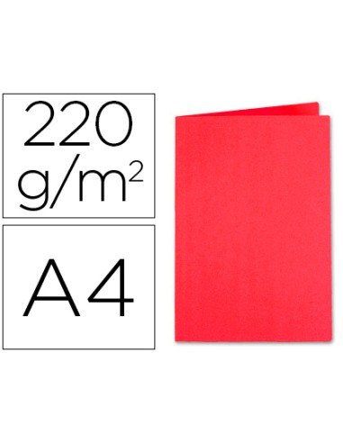 Subcarpeta cartulina exacompta din a4 rojo 220 gr