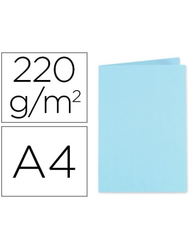 Subcarpeta cartulina exacompta din a4 azul claro 220 gr