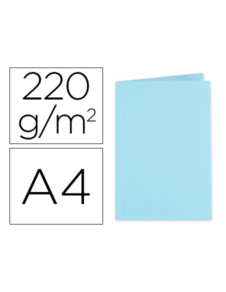 Subcarpeta cartulina exacompta din a4 azul claro 220 gr