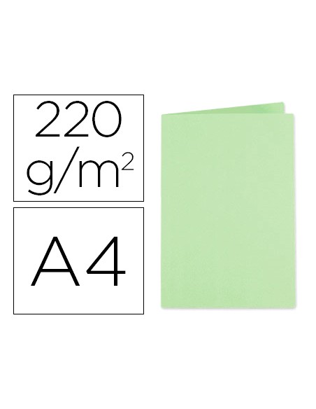 Subcarpeta cartulina exacompta din a4 verde 220 gr