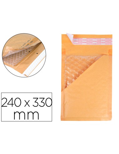 Sobre burbujas crema q connect g 4 240 x 330 mm caja de 50