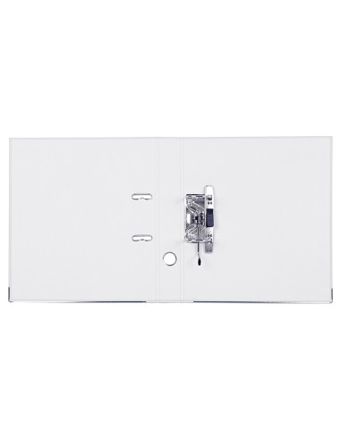 Archivador de palanca liderpapel a4 documenta forrado pvc con rado lomo 52mmblanco compresor metalico