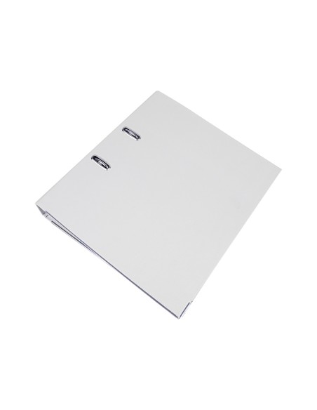 Archivador de palanca liderpapel a4 documenta forrado pvc con rado lomo 52mmblanco compresor metalico