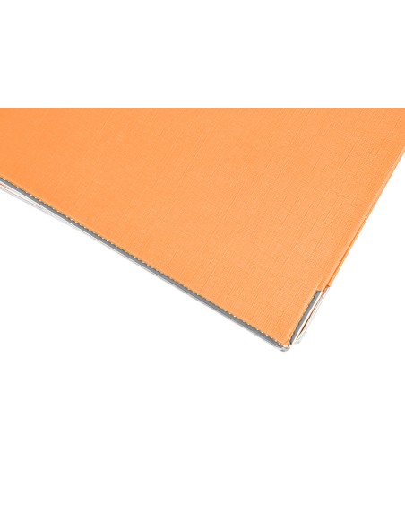Archivador de palanca liderpapel a4 documenta forrado pvc con rado lomo 52mmnaranja compresor metalico