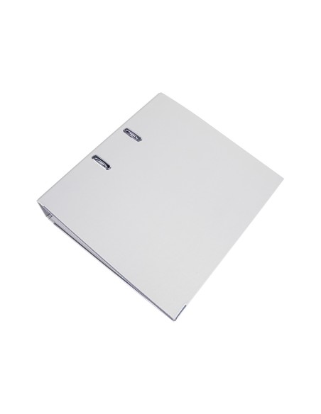 Archivador de palanca liderpapel a4 documenta forrado pvc con rado lomo 75mmblanco compresor metalico
