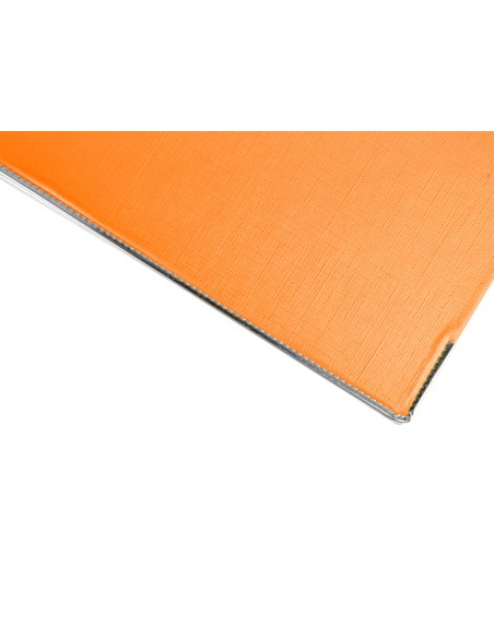 Archivador de palanca liderpapel a4 documenta forrado pvc con rado lomo 75mmnaranja compresor metalico