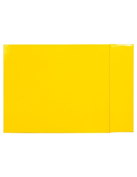 Caja archivador liderpapel de palanca carton din a4 documenta lomo 75mm color amarillo
