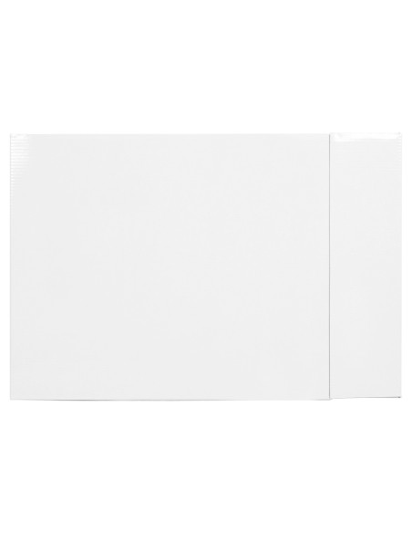 Caja archivador liderpapel de palanca carton folio documenta lomo 75mm color blanca