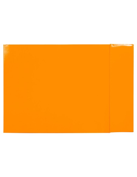 Caja archivador liderpapel de palanca carton folio documenta lomo 75mm color naranja