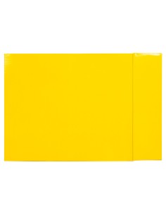 Caja archivador liderpapel de palanca carton folio documenta lomo 75mm color amarillo