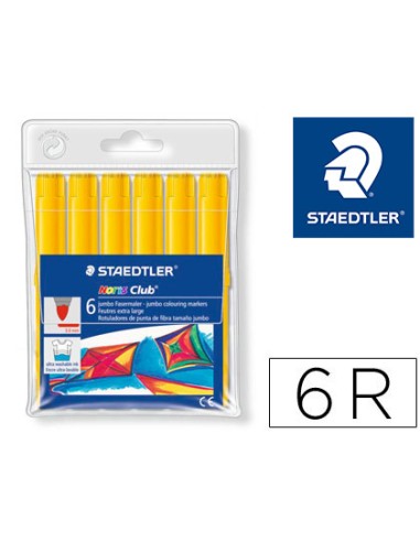 Rotulador staedtler color jumbo trazo 3 mm unicolor amarillo