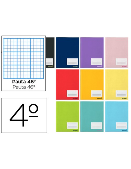 Libreta liderpapel smart a5 32 hojas 60 g m2 rayado nº 46 colores surtidos