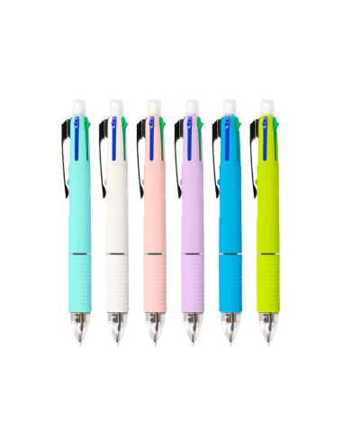 Boligrafo liderpapel 5 en 1 azul negro rojo verde 07m y portaminas 05mm