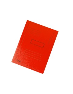 Subcarpeta cartulina reciclada exacompta a4 roja 280g m2 con 2 solapas interior