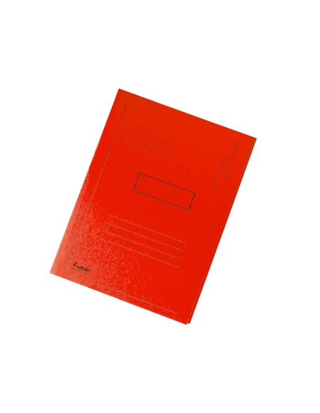 Subcarpeta cartulina reciclada exacompta a4 roja 280g m2 con 2 solapas interior