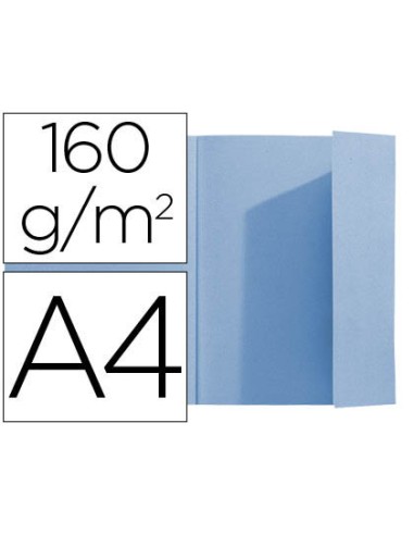 Subcarpeta exacompta din a4 azul 160g m2 con solapa interior