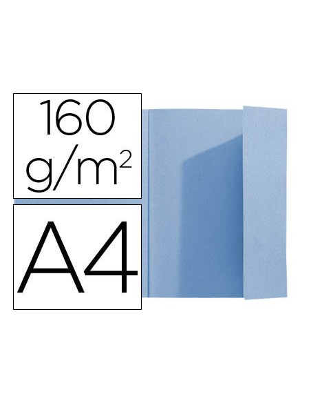 Subcarpeta exacompta din a4 azul 160g m2 con solapa interior