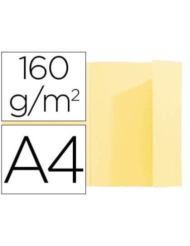 Subcarpeta exacompta din a4 amarillo 160g m2 con solapa interior