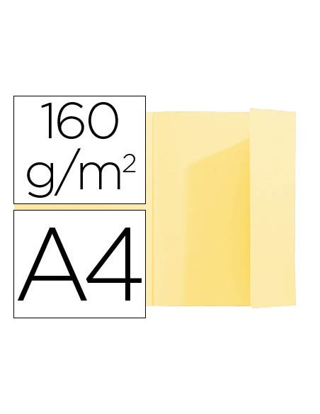 Subcarpeta exacompta din a4 amarillo 160g m2 con solapa interior
