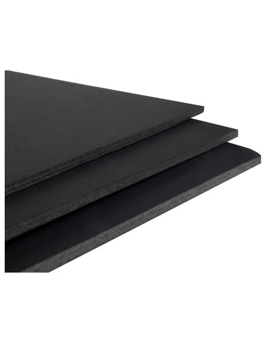 Carton pluma liderpapel negro doble cara 50x70 cm espesor 5 mm