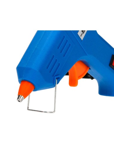 Pistola termofusible mini liderpapel de 25w con gatillo dispensador y 2 barras de repuesto de 7 mm diametro x 100 mm