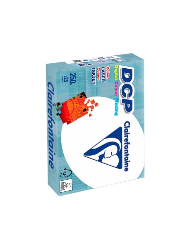 Papel fotocopiadora clairefontaine din a4 250 gramos paquete de 125 hojas