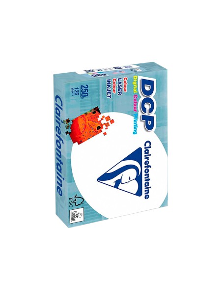 Papel fotocopiadora clairefontaine din a4 250 gramos paquete de 125 hojas