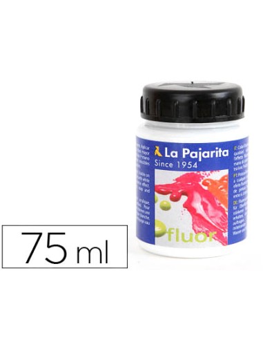Pintura acrilica la pajarita f 00 blanco fluorescente 75ml