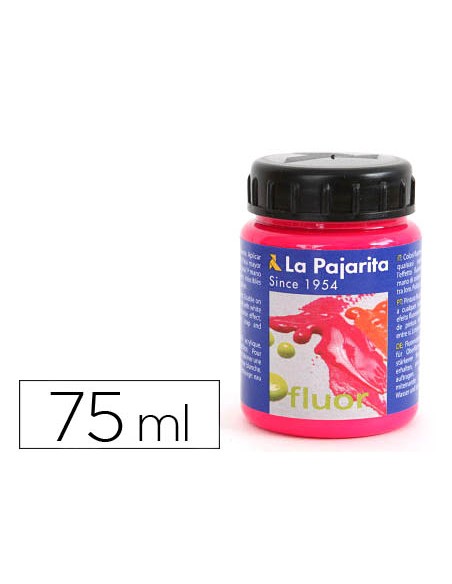 Pintura acrilica la pajarita f 04 magenta fluorescente 75ml