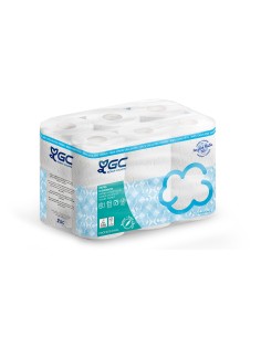 Papel higienico gc 2 capas paquete de 12 rollos