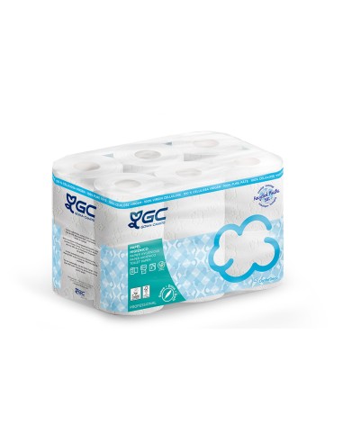 Papel higienico gc 2 capas paquete de 12 rollos