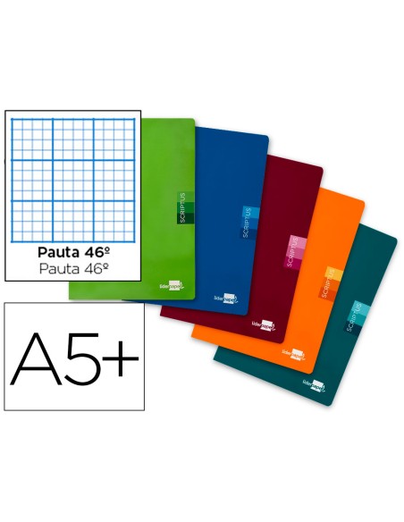 Libreta liderpapel scriptus a5 48 hojas 90g m2 rayado n 46
