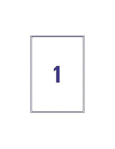 Etiqueta adhesivas resistente avery transparente 210x297 mm caja de 25 unidades