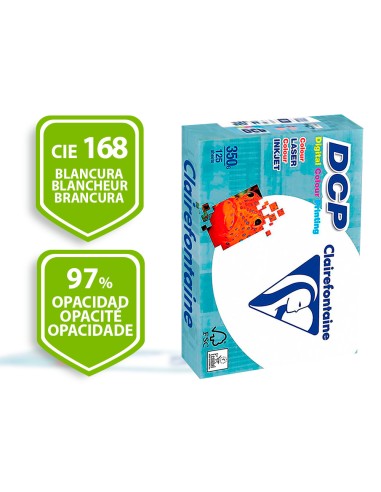 Papel fotocopiadora clairefontaine din a3 350 gr paquete de 125 hojas
