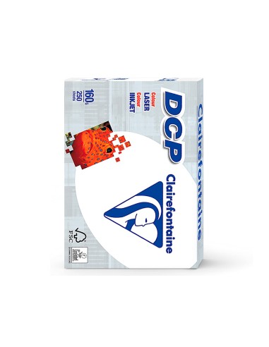Papel fotocopiadora clairefontaine din a4 160 gramos paquete de 250 hojas