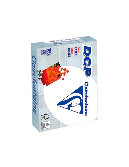 Papel fotocopiadora clairefontaine din a4 160 gramos paquete de 250 hojas