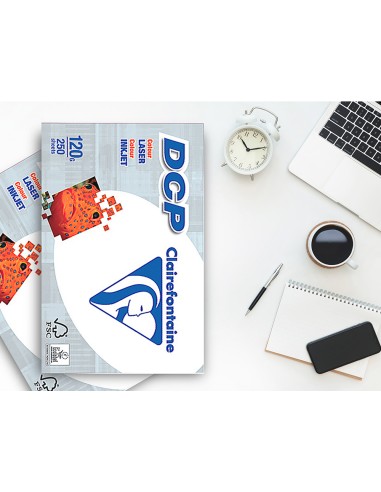 Papel fotocopiadora clairefontaine din a3 120 gramos paquete de 250 hojas