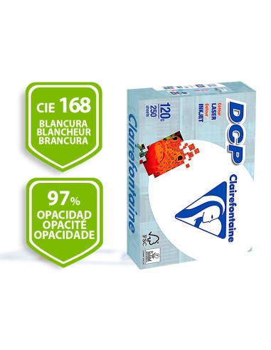 Papel fotocopiadora clairefontaine din a4 120 gramos paquete de 250 hojas