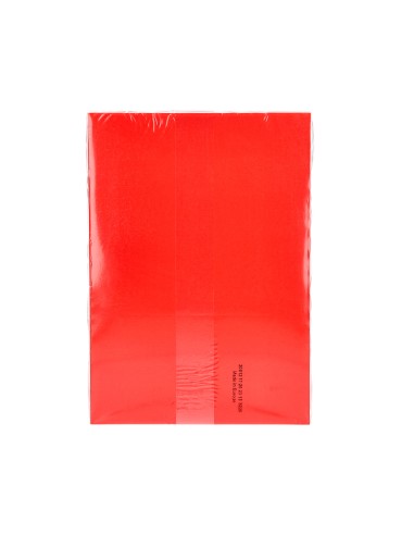 Papel color q connect din a4 80gr rojo intenso paquete de 500 hojas