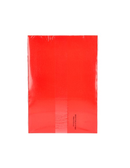 Papel color q connect din a4 80gr rojo intenso paquete de 500 hojas
