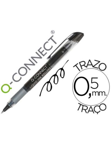 Rotulador q connect roller ball negro 05 mm