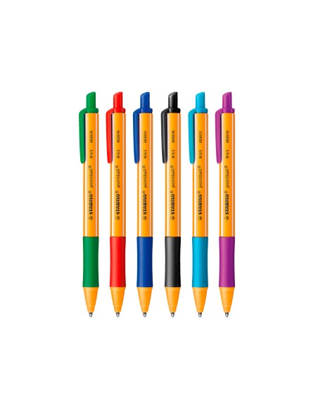 Boligrafo stabilo pointball 05 mm azul