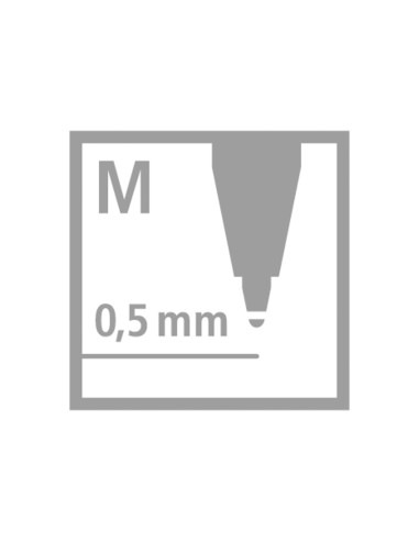 Boligrafo stabilo pointball 05 mm rojo