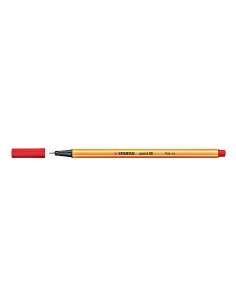 Rotulador stabilo punta de fib ra point 88 rojo neon punta fina 04mm