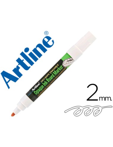 Rotulador artline pizarra epd 4 color blanco opaque ink board punta redonda 2 mm