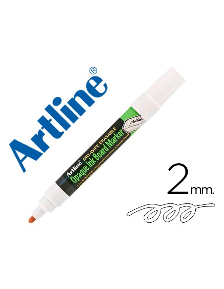 Rotulador artline pizarra epd 4 color blanco opaque ink board punta redonda 2 mm