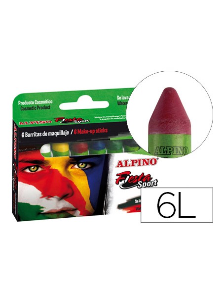 Barra maquillaje alpino set de maquillaje sport 6 colores colores