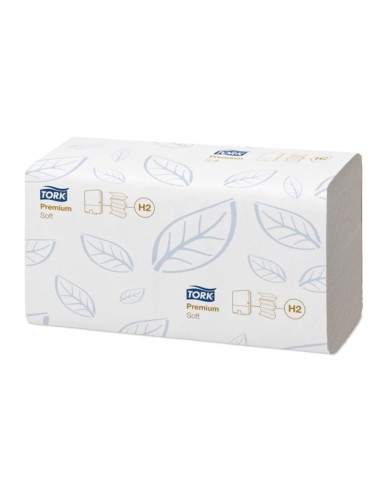 Toalla de papel engarzada 2 capas 21x33 cm paquete de 136 unidades para dispensador h2