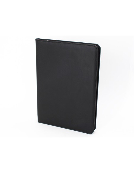 Carpeta portafolios q connect artesania a4 similpiel negro cremallera y dptos 332x262x30 mm fabricada en ubrique